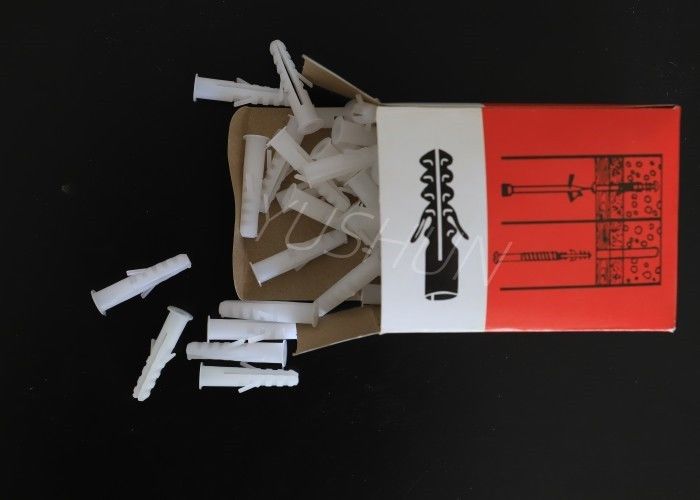 プラスチック ナイロン14*75mmの軽いですかダーク グレー色の壁のためのプラスチック壁のプラグねじ使用