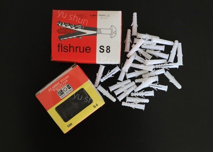 7mm 10mmダーク グレー色の非対称的な拡張のプラスチック壁のプラグねじ習慣