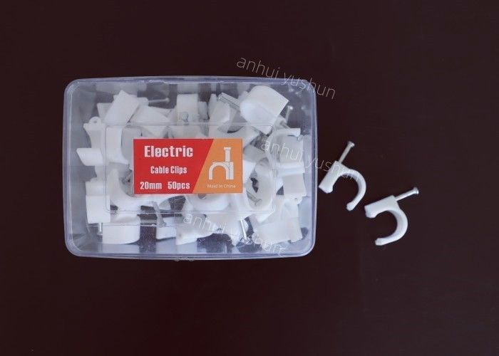 高耐久性プラスチックケーブルクリップ 4mm - 25mm 室内・室外ケーブル管理用