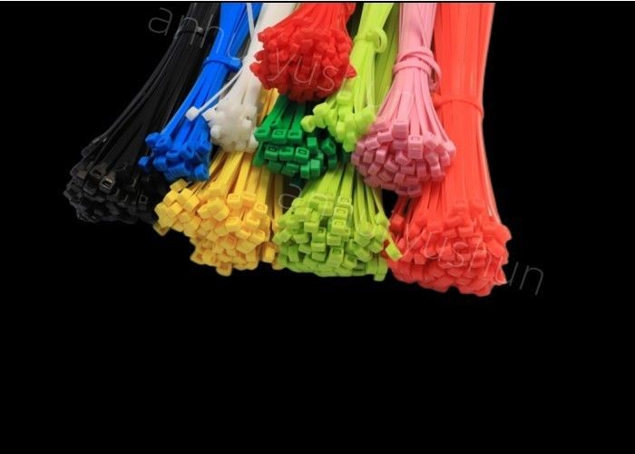 Nylon66プラスチック多色のジッパーのタイ6インチ ケーブルのタイ