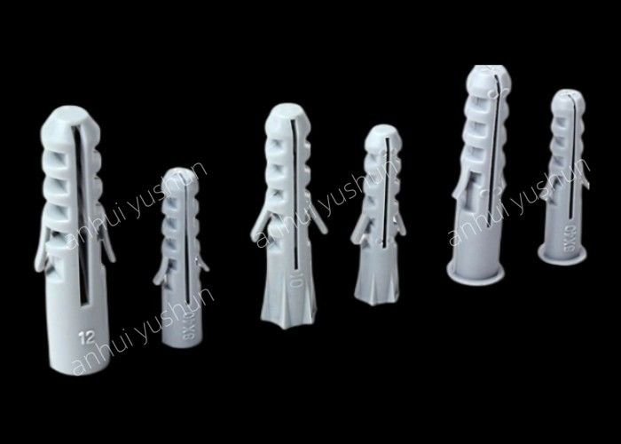 25-75mm グレー色のプラスチック プラグ ネジ 50 個/袋販売用壁用