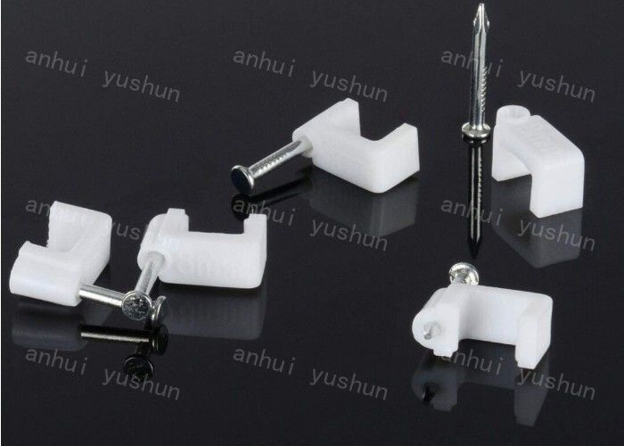 白いプラスチック ケーブルは袋/箱のプラスチック円ワイヤー ケーブル クリップのための4mm-25mmポリエステルをすべてのサイズ切る