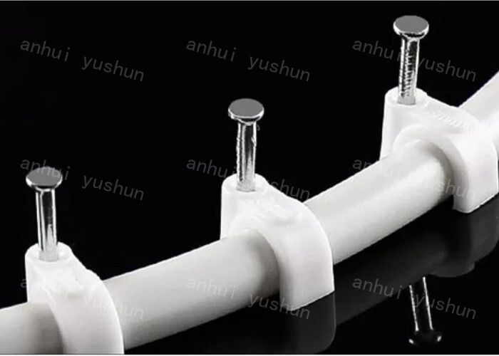 白いプラスチック PP ケーブル クリップ ケーブル管理電気配線プラスチック ケーブル タイ ホルダー/ケーブル クランプ